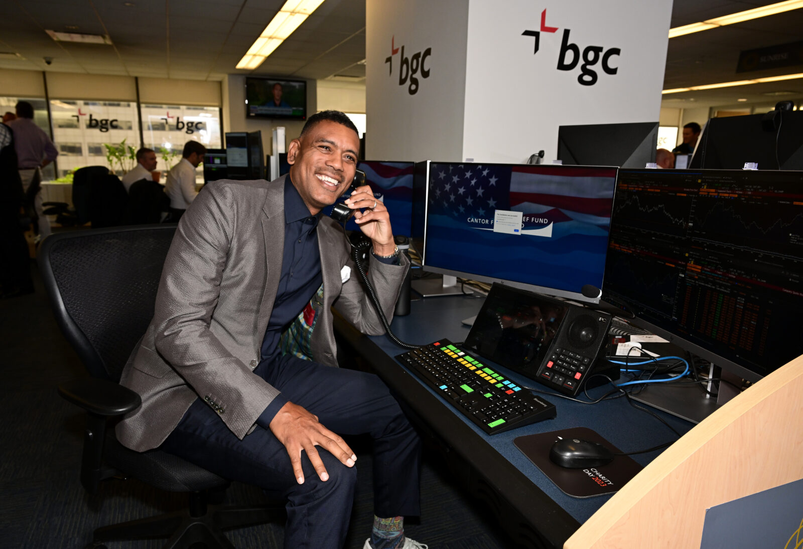 NEW YORK, NEW YORK - SEPTEMBER 11: Allan Houston attends the annual Charity Day hosted by BGC Group and The Cantor Fitzgerald Relief Fund on September 11, 2023 in New York City. (Photo by Dave Kotinsky/Getty Images for The Cantor Fitzgerald Relief Fund)