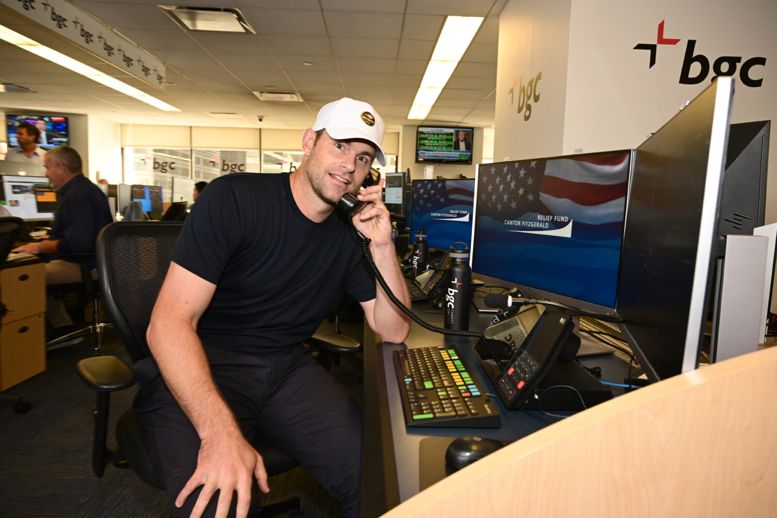 NEW YORK, NEW YORK - SEPTEMBER 11: Andy Roddick attends the annual Charity Day hosted by BGC Group and The Cantor Fitzgerald Relief Fund on September 11, 2023 in New York City. (Photo by Dave Kotinsky/Getty Images for The Cantor Fitzgerald Relief Fund)
