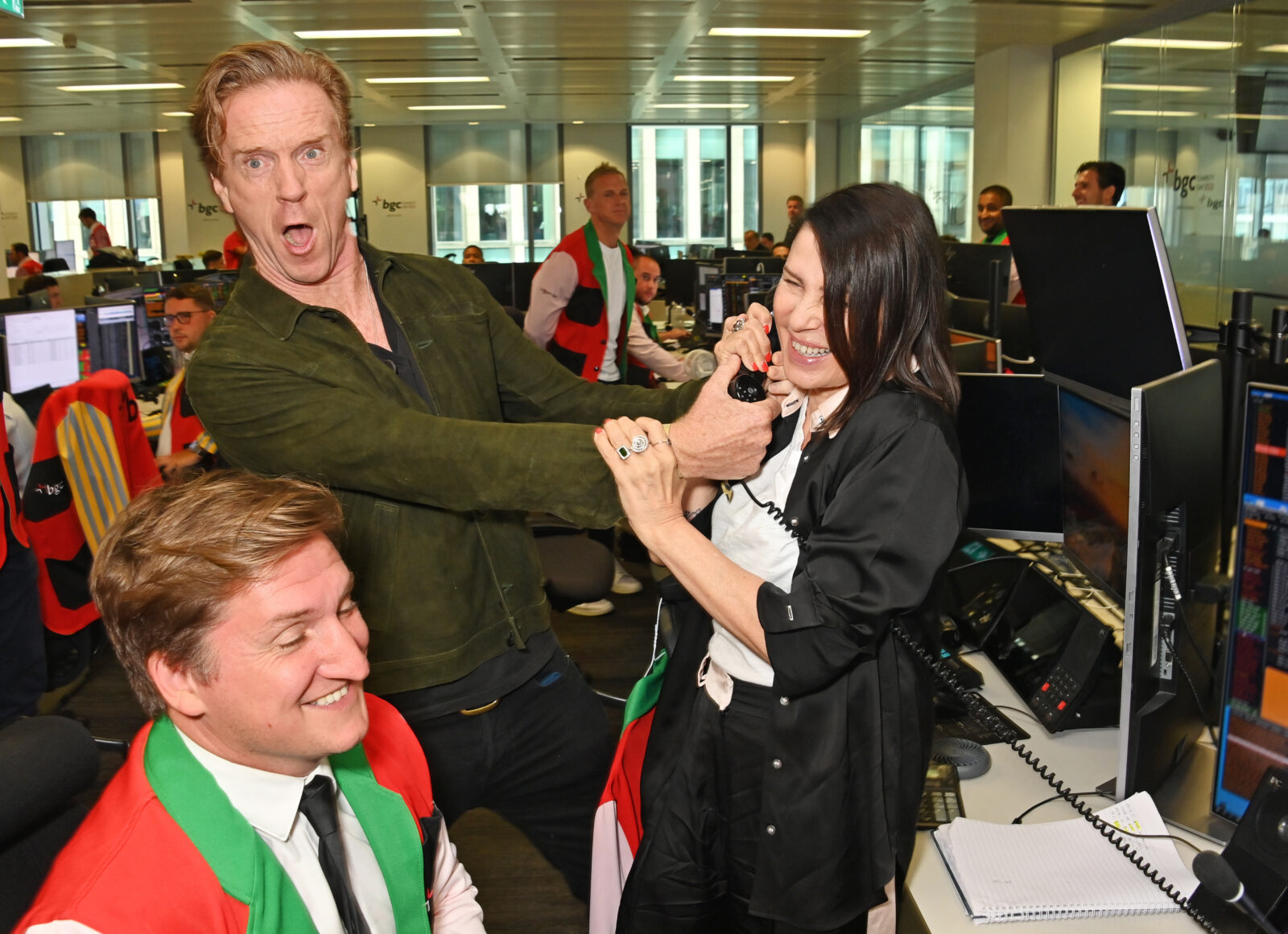 LONDON, ENGLAND - SEPTEMBER 11: Damian Lewis and Sadie Frost attend the BGC Group Charity Day on behalf of Cure EB and HvH Arts, raising millions for good causes in memory of BGC's colleagues lost on 9/11, on September 11, 2023 in London, England. Pic Credit: Dave Benett