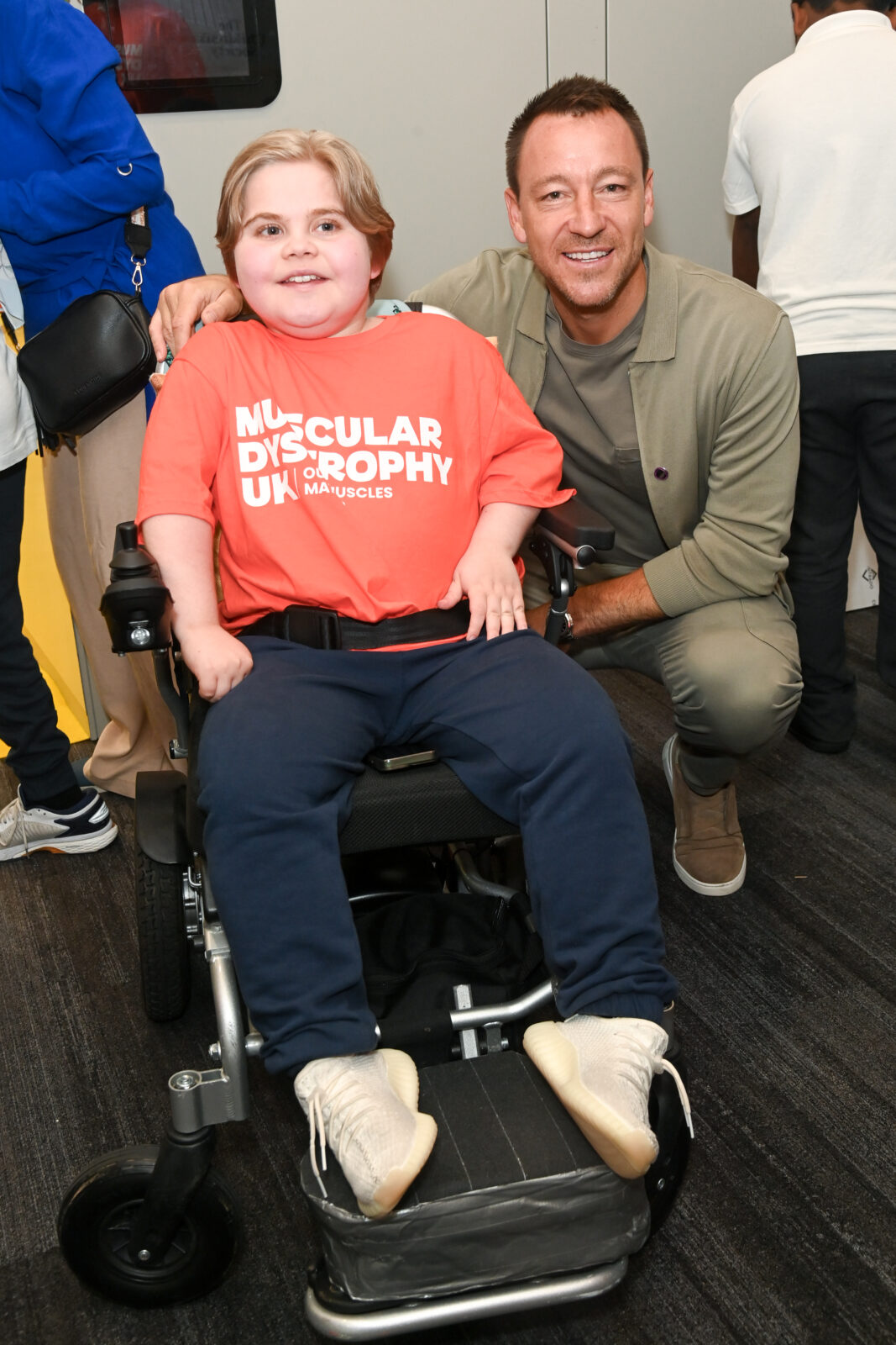 LONDON, ENGLAND - SEPTEMBER 11: John Terry (R) with guest attends the BGC Group Charity Day on behalf of Oasis Charitable Trust, raising millions for good causes in memory of BGC's colleagues lost on 9/11, on September 11, 2023 in London, England. (Photo by Dave Benett/Getty Images for BGC Group)