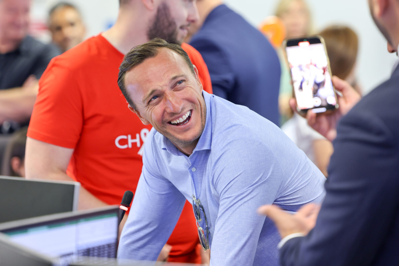 LONDON, ENGLAND - SEPTEMBER 11: Mark Noble attends the BGC Group Charity Day on behalf of Ambition Aspire Achieve, raising millions for good causes in memory of BGC's colleagues lost on 9/11, on September 11, 2023 in London, England. Pic Credit: Dave Benett
