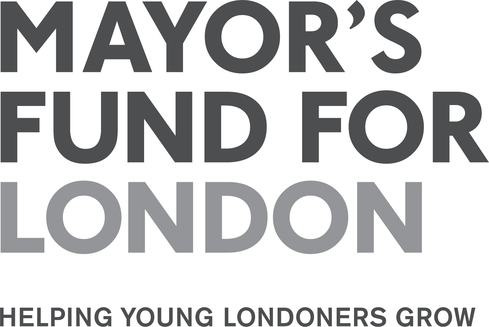 Mayors Fund for London 2024 logo dark text